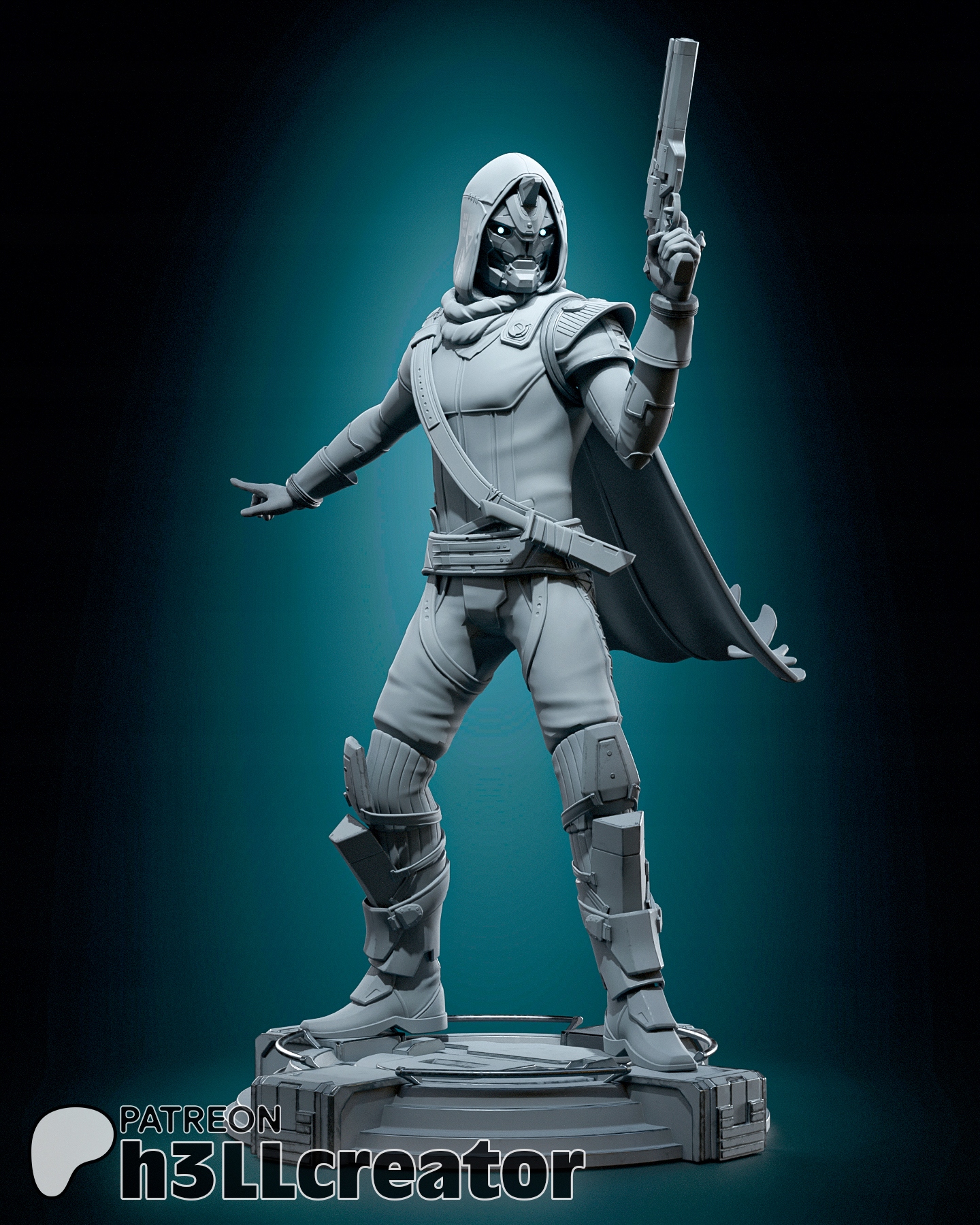Figurka Cayde 6 Destiny 2 h3LL creator 3D tisk 12K