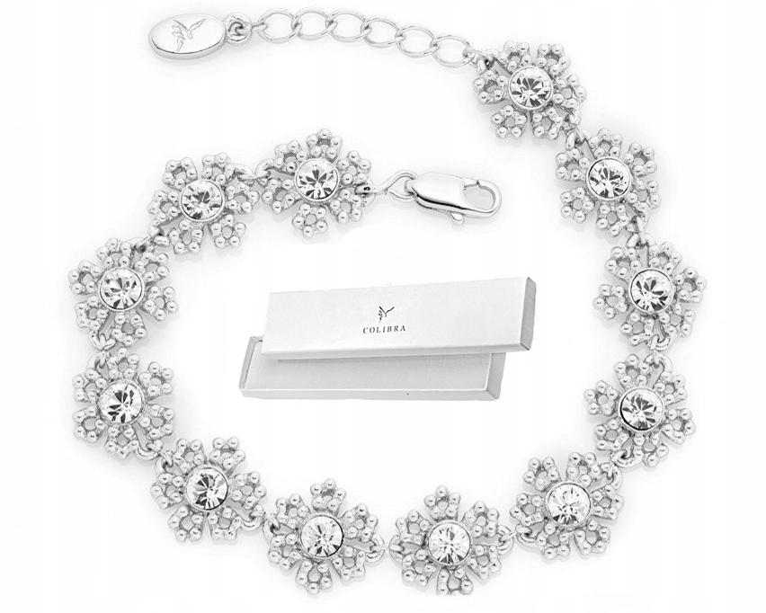 Stříbrný Náramek S Krystaly Swarovski Je Efektní