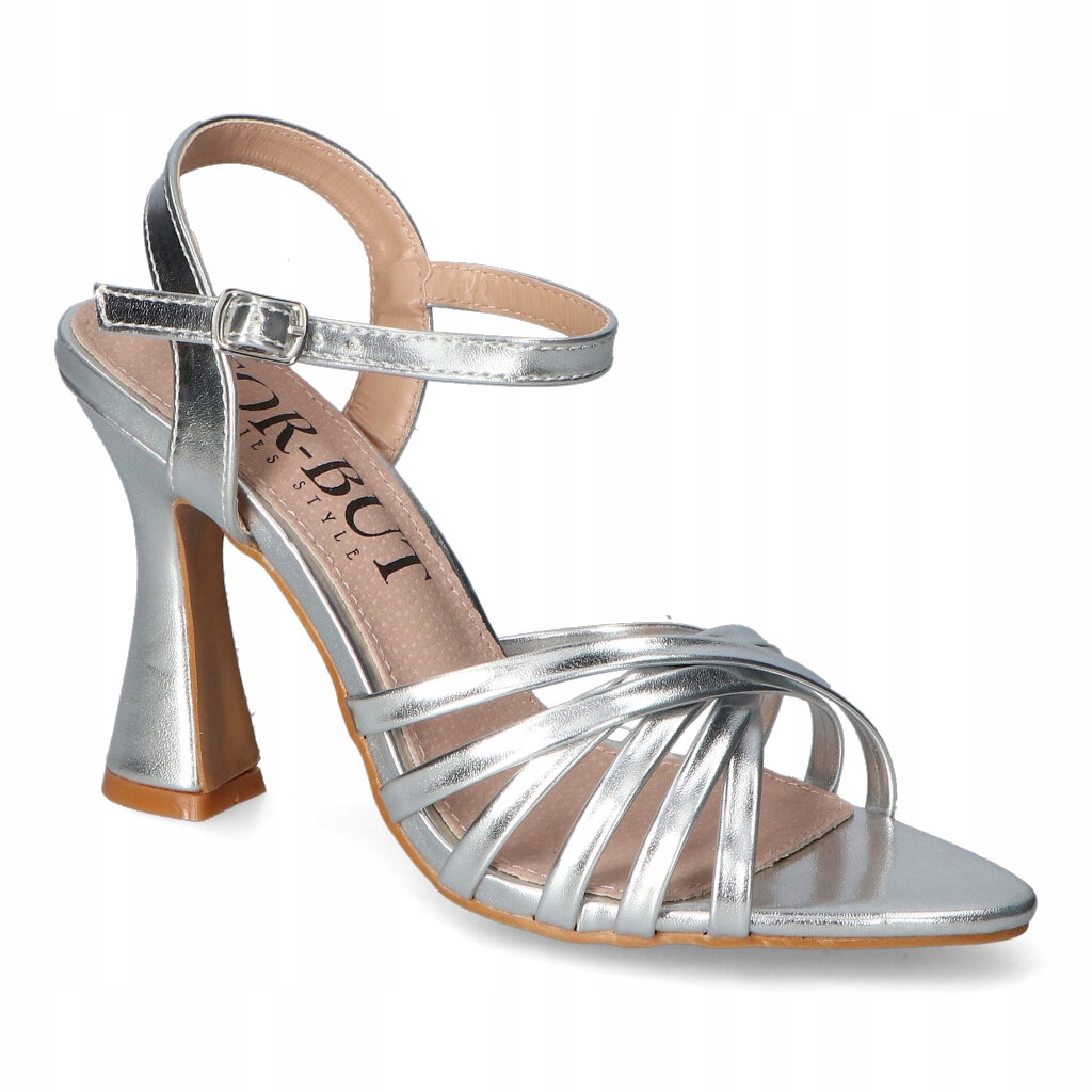 Sandály For-But CE028 Stříbrné 37