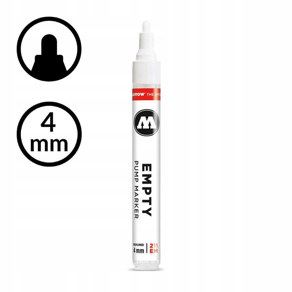 Pusty marker Molotow 211EM - 4 mm - round