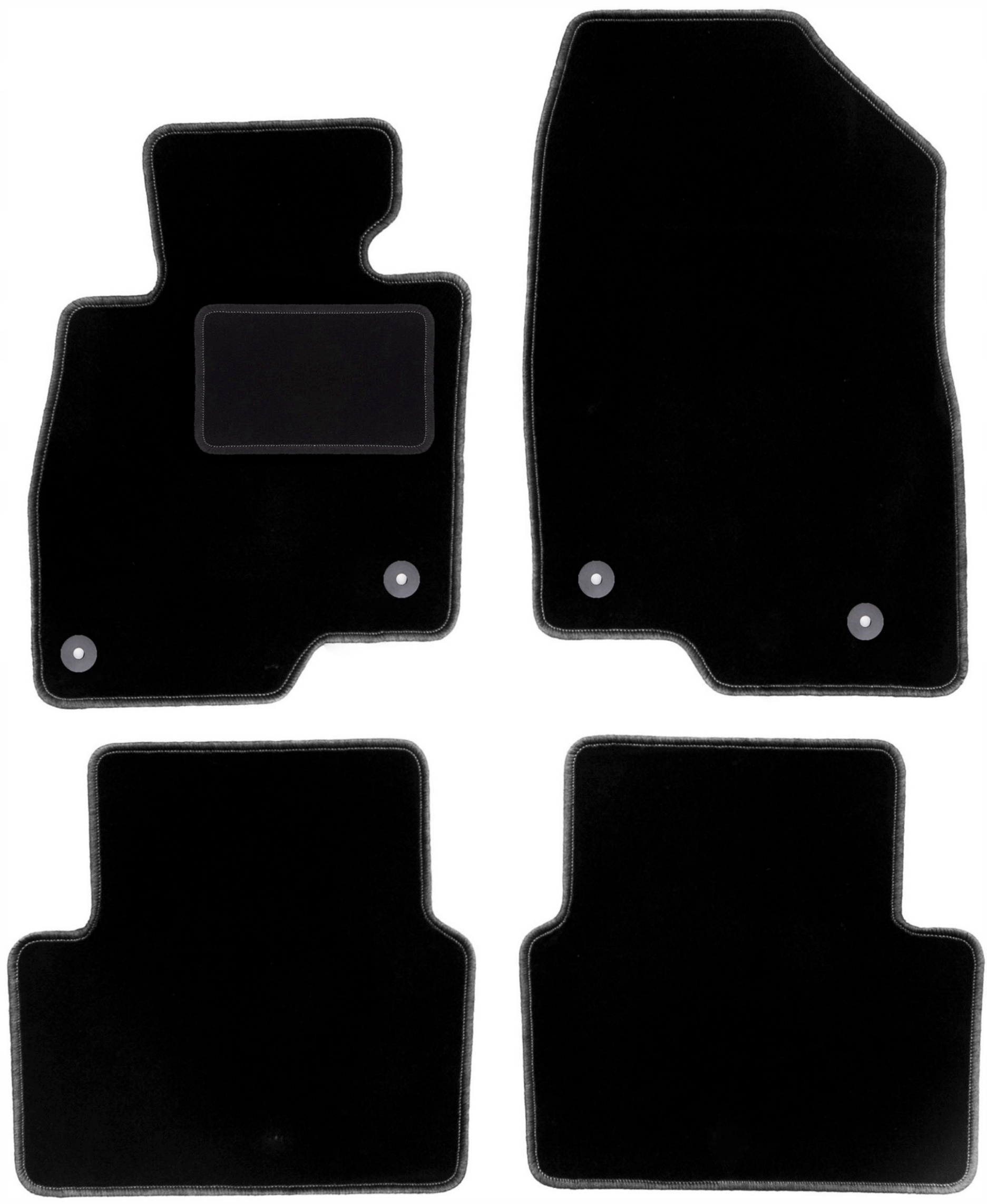 velurové autokoberce pro vůz Mazda 3 III (bm) hatchback, sedan (2013-)