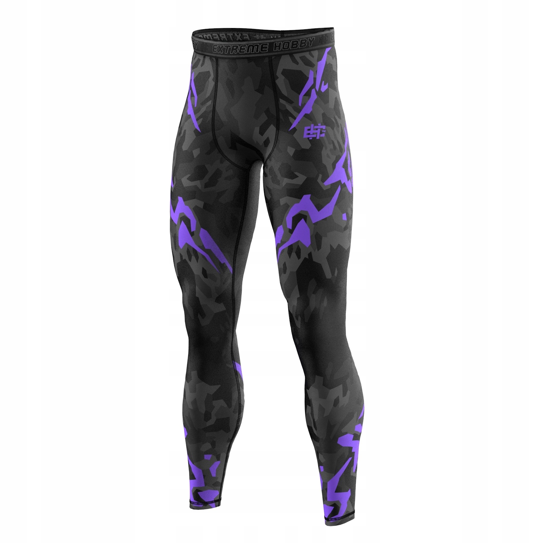 Legginsy Extreme Hobby Męskie Black Panther XL Sportowe Mma Fitness Siłowni
