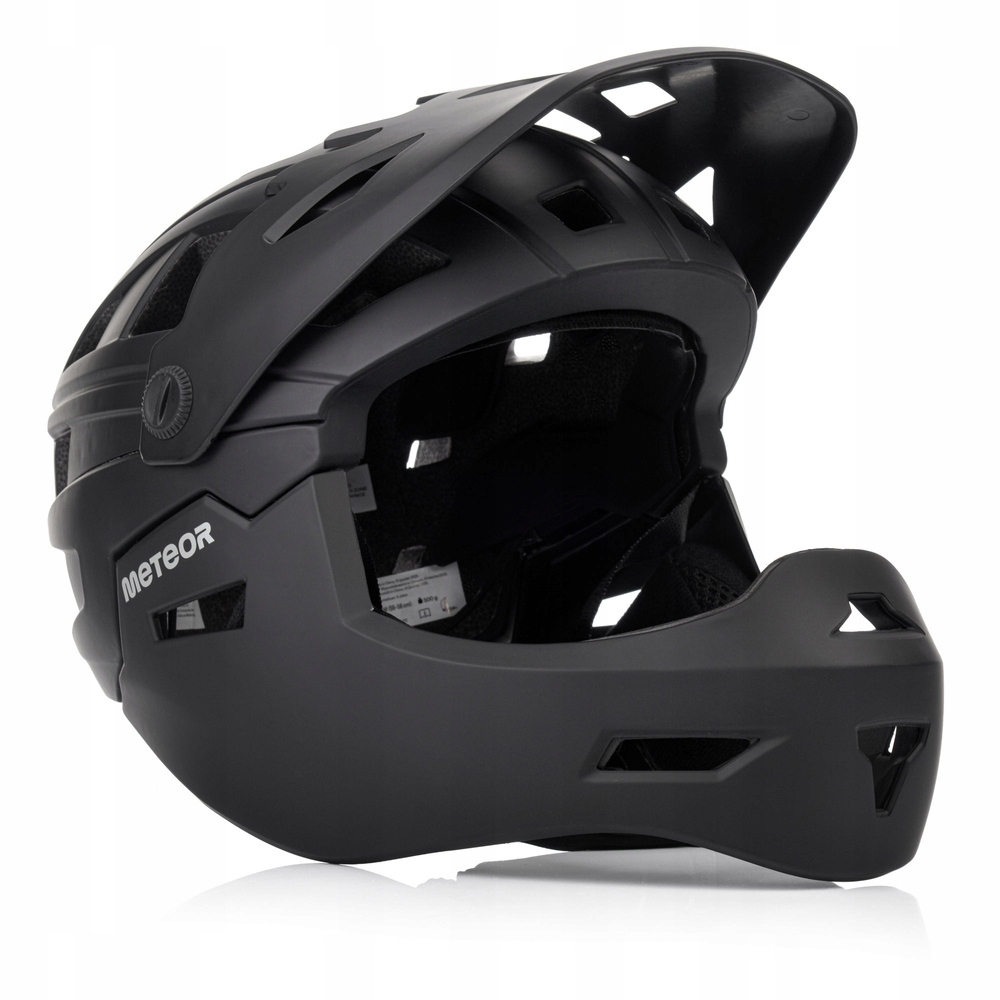 Kask Rowerowy Pełnotwarzowy Szczękowy Z Regulacją Dla Dziecka 55-58 cm
