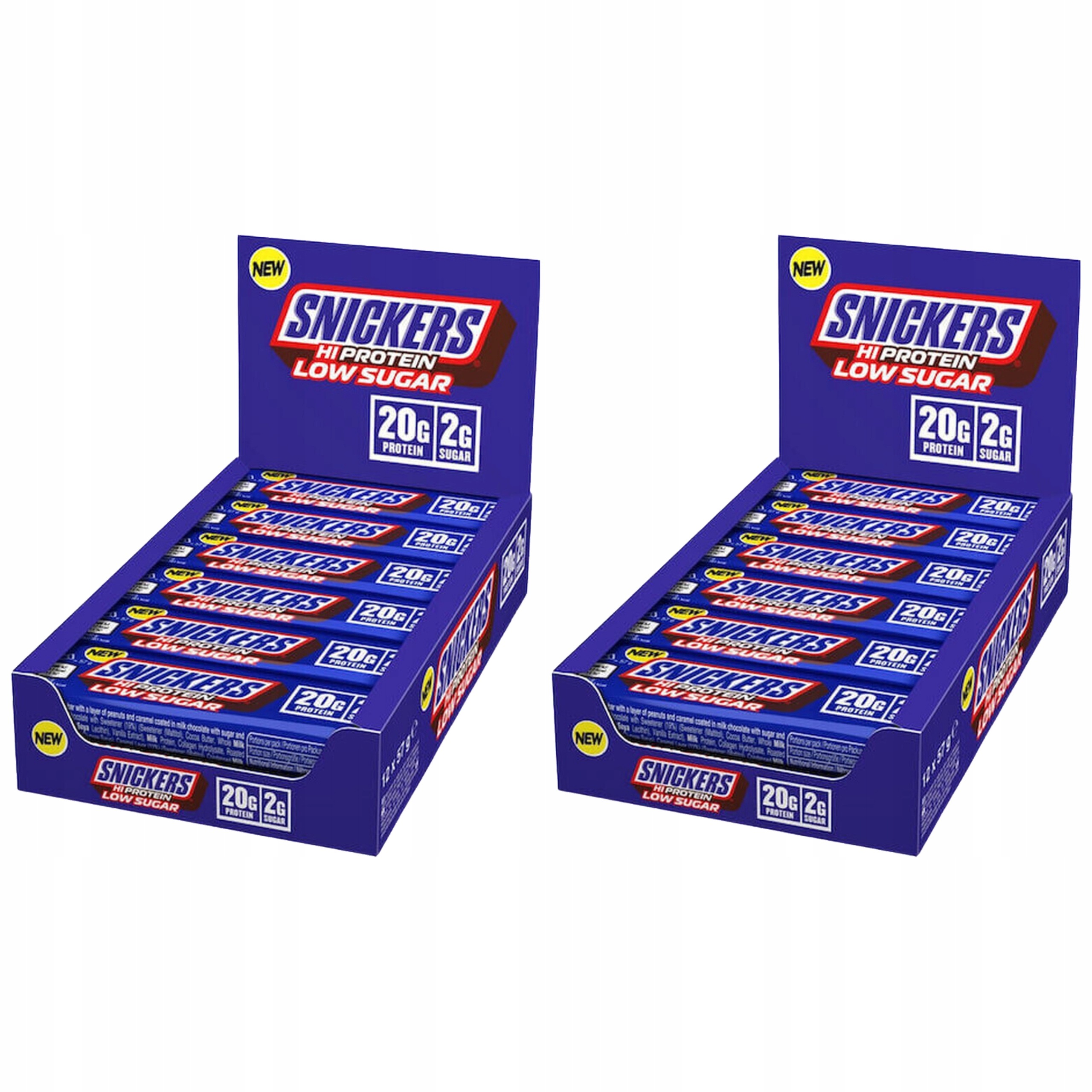 2x Proteinová Tyčinka HiProtein Low Sugar 12 ks Čokoládový Snicker