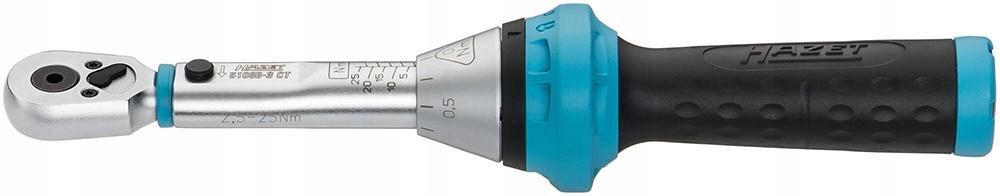 Momentový kľúč Hazet 5108 B-3CT 25-25 Nm s držiakom bitov 1/4"
