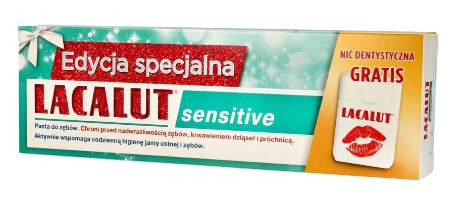 

Lacalut, Sensitive Pasta 75 ml Nić dentystyczna