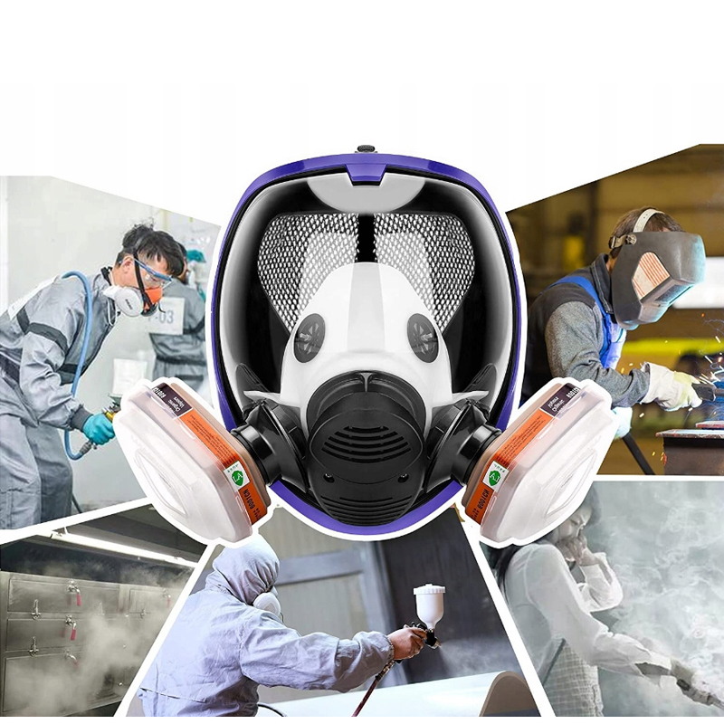 ZESTAW MASKA LAKIERNICZA PEŁNA 6800 KOMPLET Z FILTRY 5W1 Wyrób medyczny nie