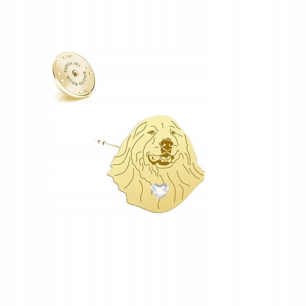 Odznak s perinejským psem Horský pes 925 Dárek Dedikace Bonus