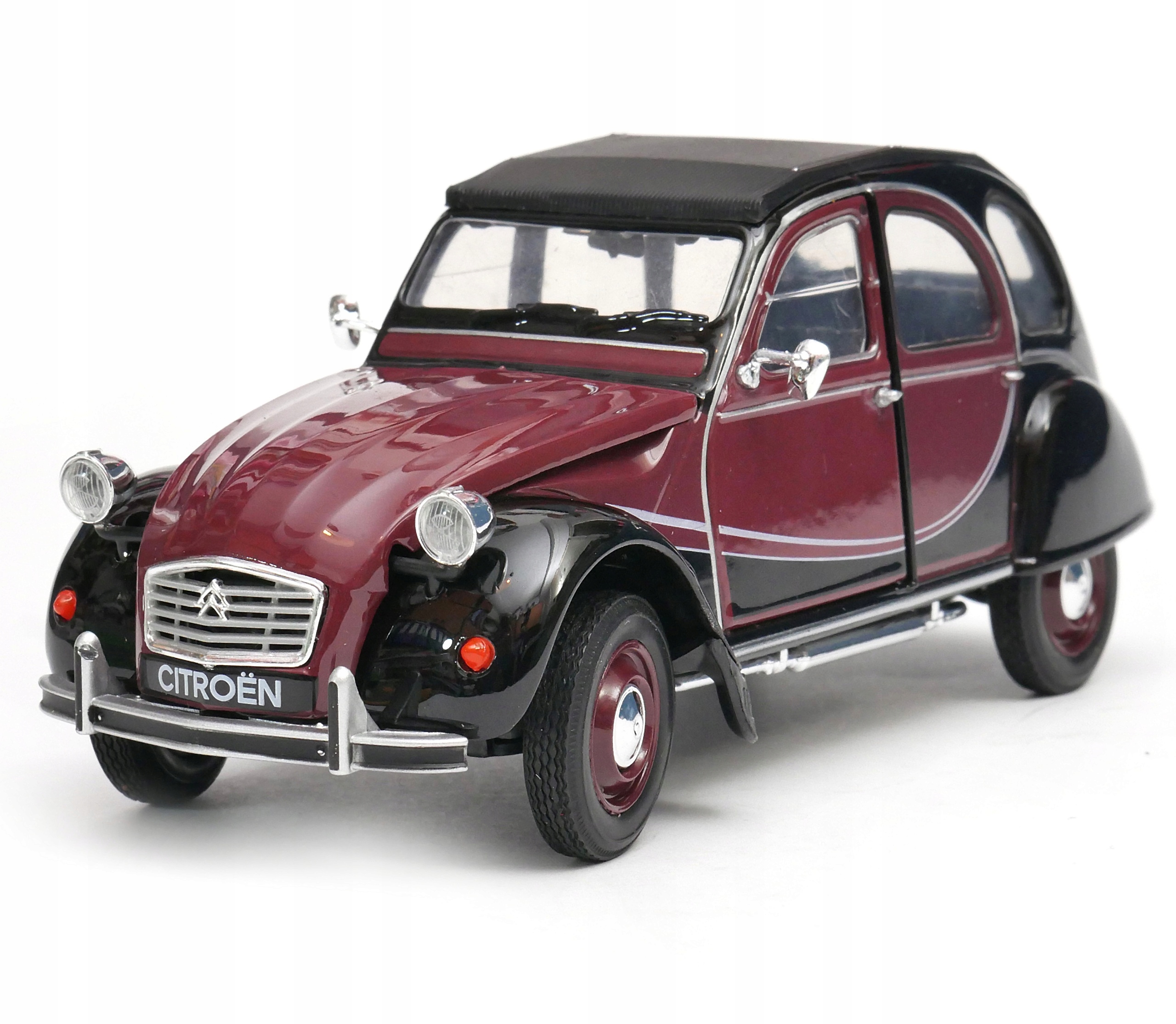 Citroen 2CV 6 Charleston 1:24 model 24009W bordó