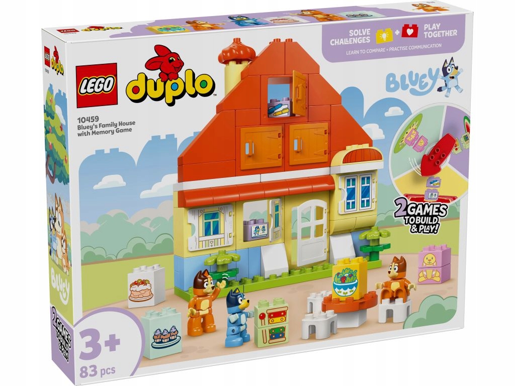 Lego Duplo 10459 Rodinný dům Blue s paměťovou hrou