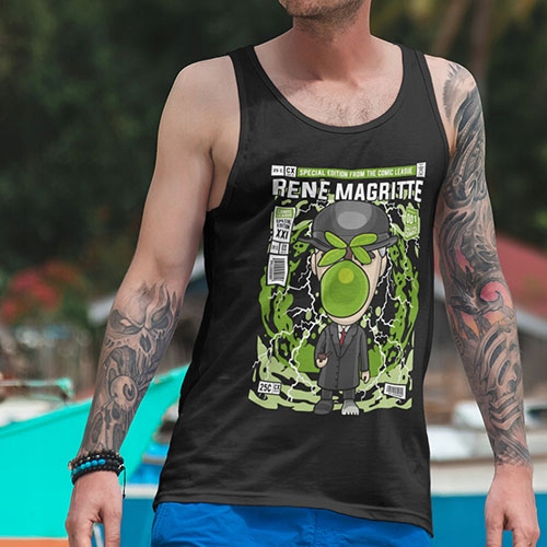 TANK TOP FILMOWE RENE MAGRITTE Marka bez marki