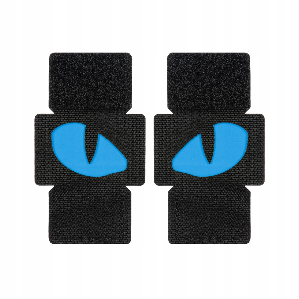 M-Tac Naszywka Rzep Pvc Wojskowa Tiger Eyes Laser Cut (para) Black/Blue