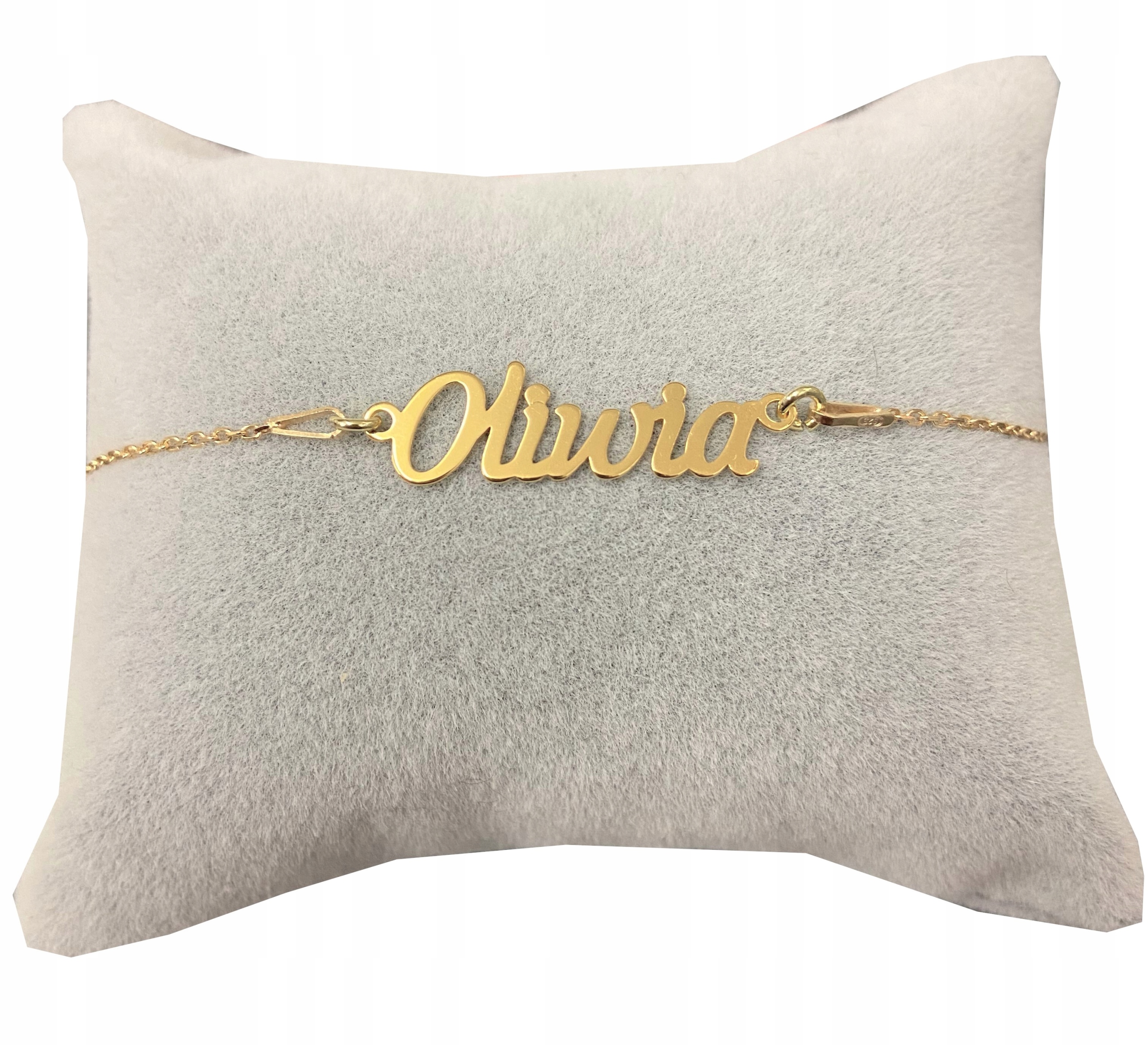 

Złota bransoletka z imieniem Imię Oliwia srebro925