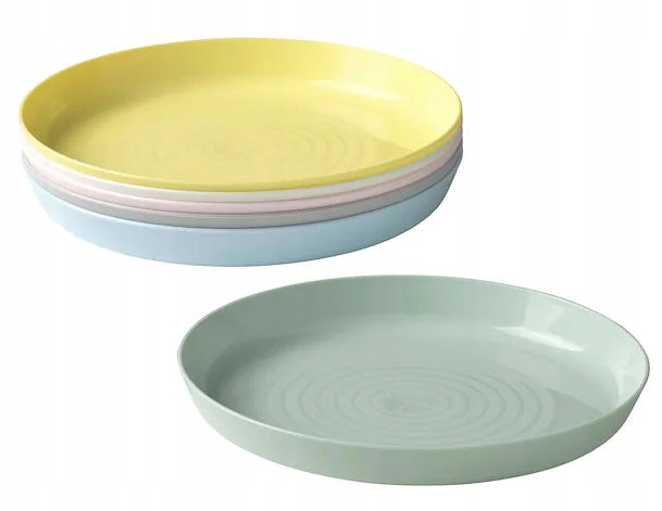 IKEA KALAS TALERZE PLASTIKOWE TALERZYKI 6 szt.