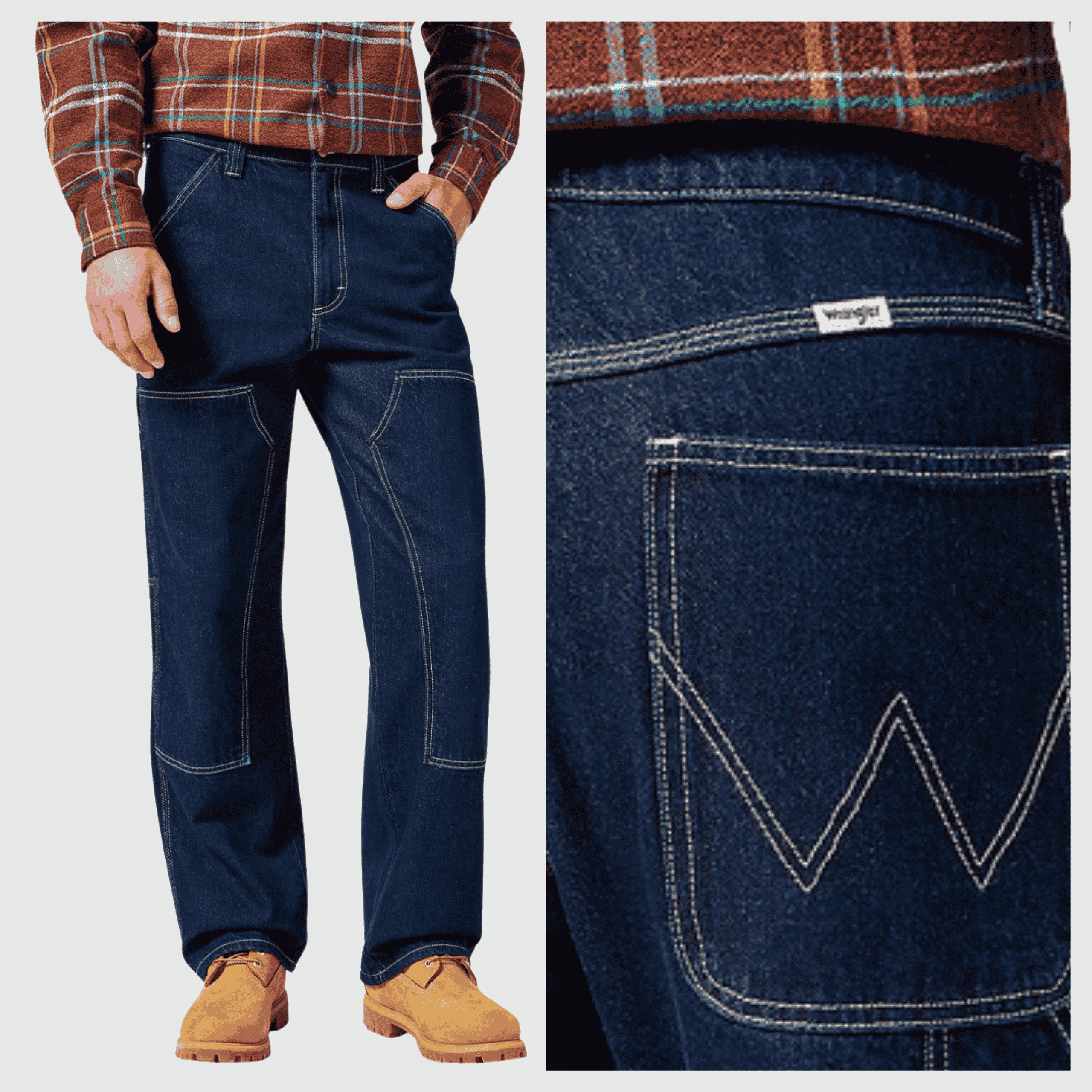 Wrangler Relaxed Straight W34 L32 Pánské džíny Jednoduché