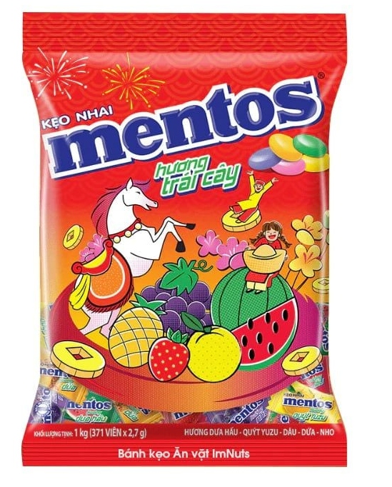 Mentos Mini Dražé Na Žvýkání Exotický Ovocný MIX 1 kg