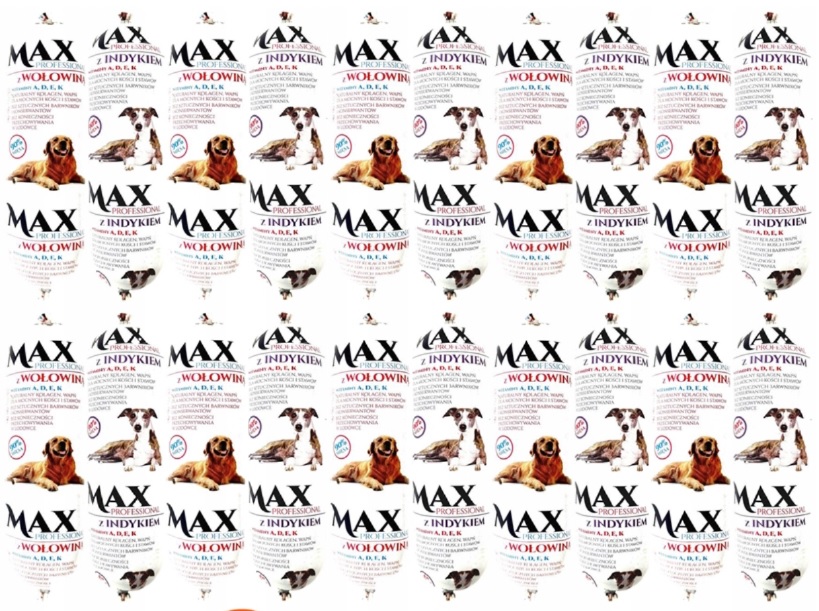 Krmivo pro psa, mokrá tyčinka Max 90 % masa, mix chutí 900 g 20 kusů