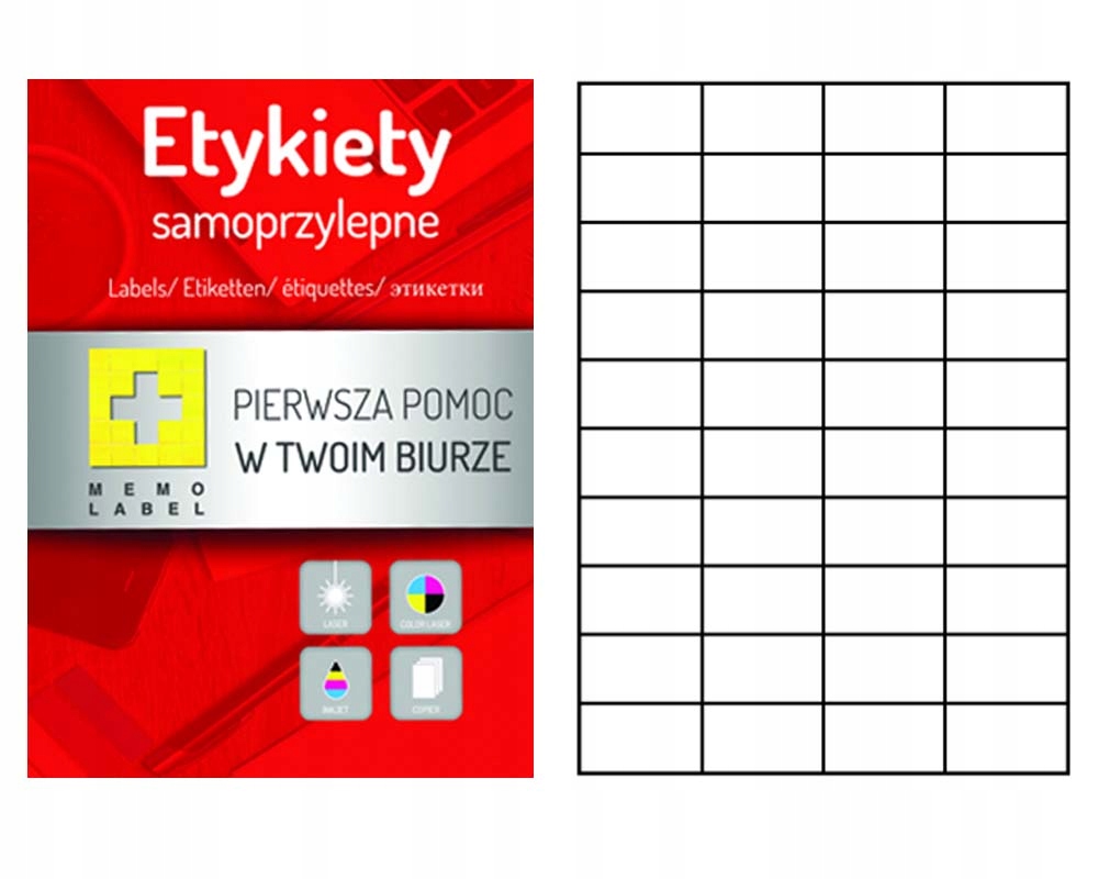 

Etykiety Samoprzylepne A4 52,5X29,7 100 Arkuszy