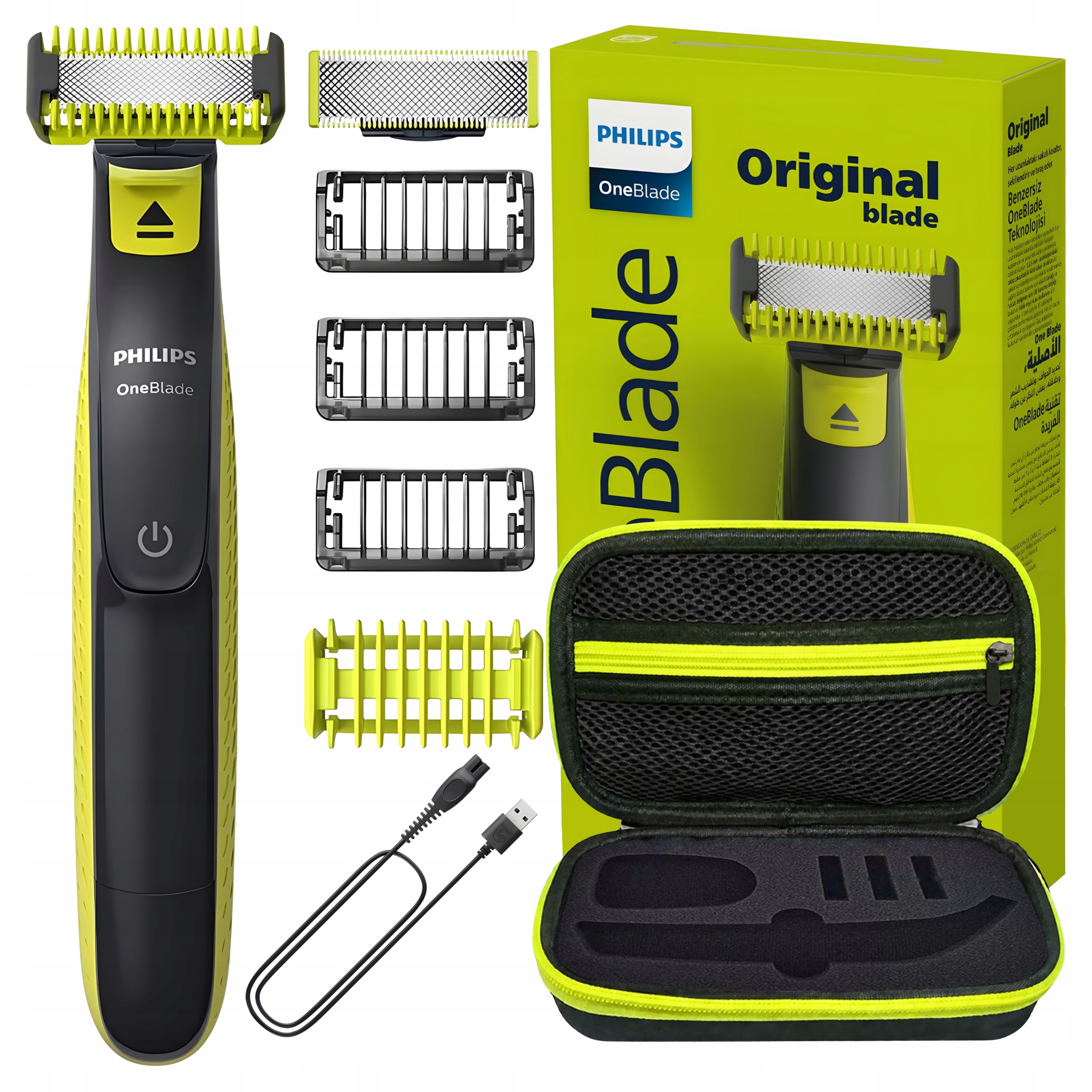 Holicí Strojek Philips OneBlade QP2824/10 pro holení a styling vousů Pouzdro
