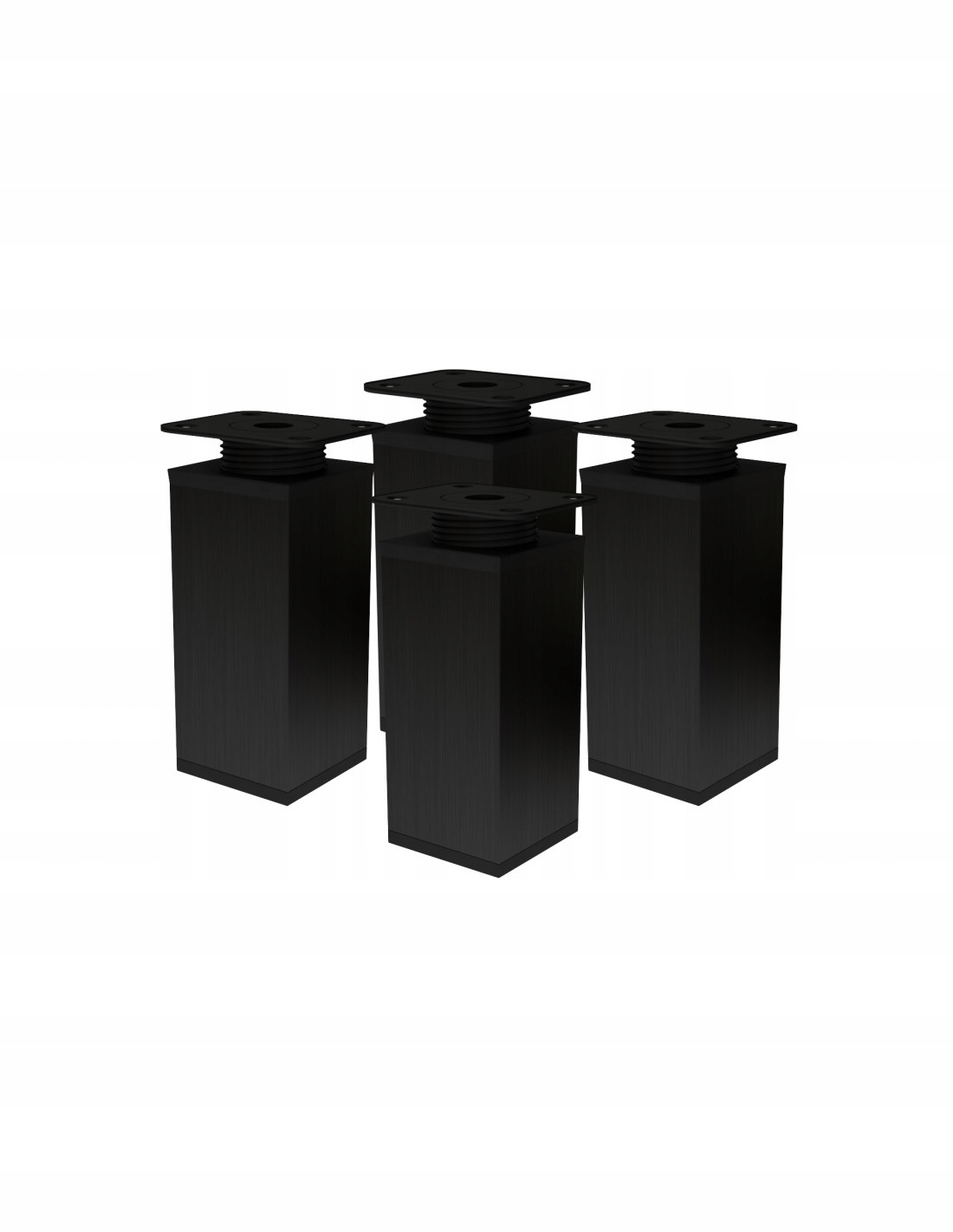

nóżka meblowa regulowana 40x40 H-100mm czarna 4szt