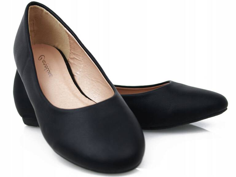 

Balerinki Skóra Baleriny Buty Czarne G5SR2308 37