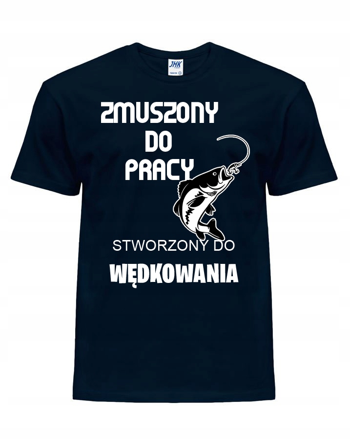 

koszulka Stworzony Do Wędkowania Wędkarz Ryba XXL
