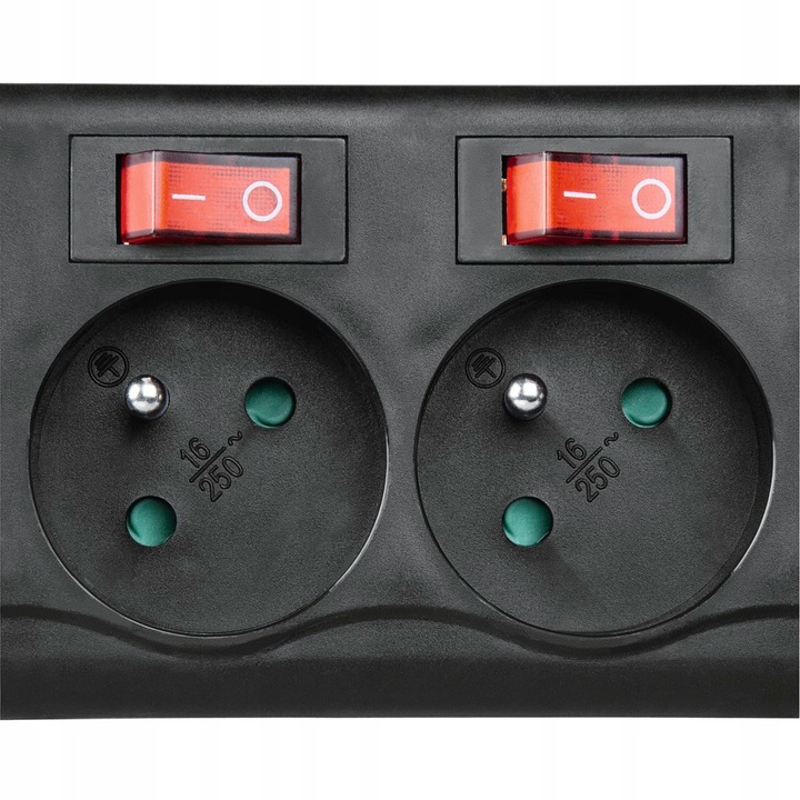 HAMA LISTWA ZASILAJĄCA 6 GN 1,4m+OSOBNE WYŁĄCZNIKI Marka Hama