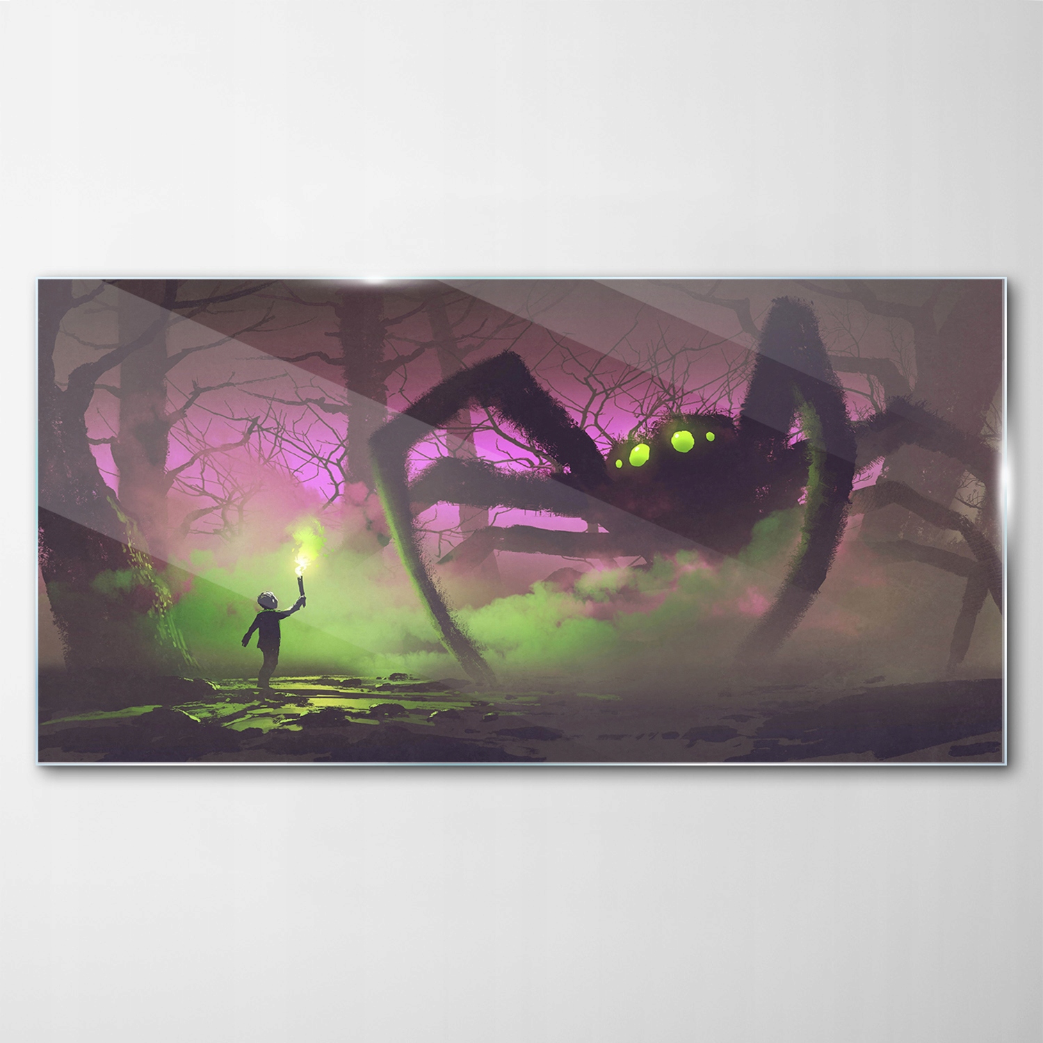 

Hartowany Obraz Szklany Fantasy Pochodnia 100x50