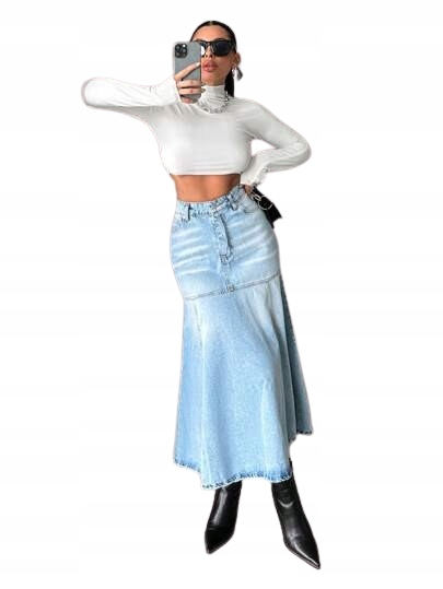 Shein Sukně midi sukně se zipem Shein Xs 6C