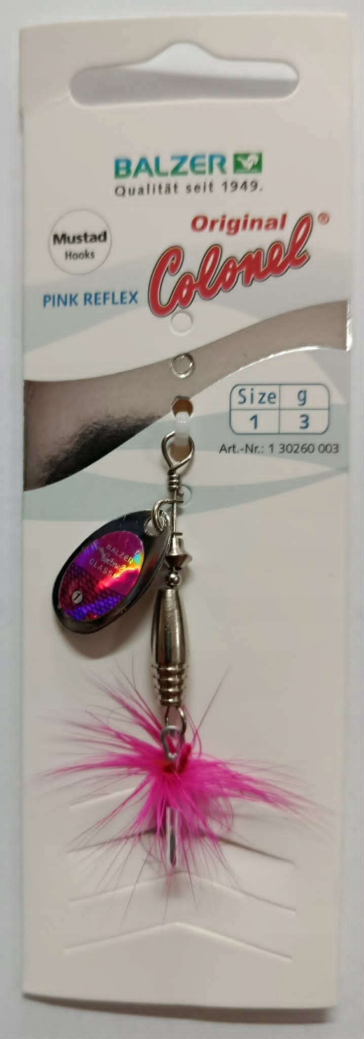 Colonel Classic Pink Reflex nr 1/3g Balzer