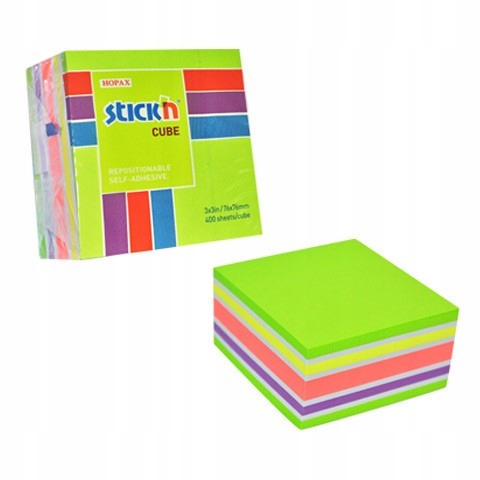 

Karteczki Samoprzy Stick'n 76 X 76 MM MIX 400 K