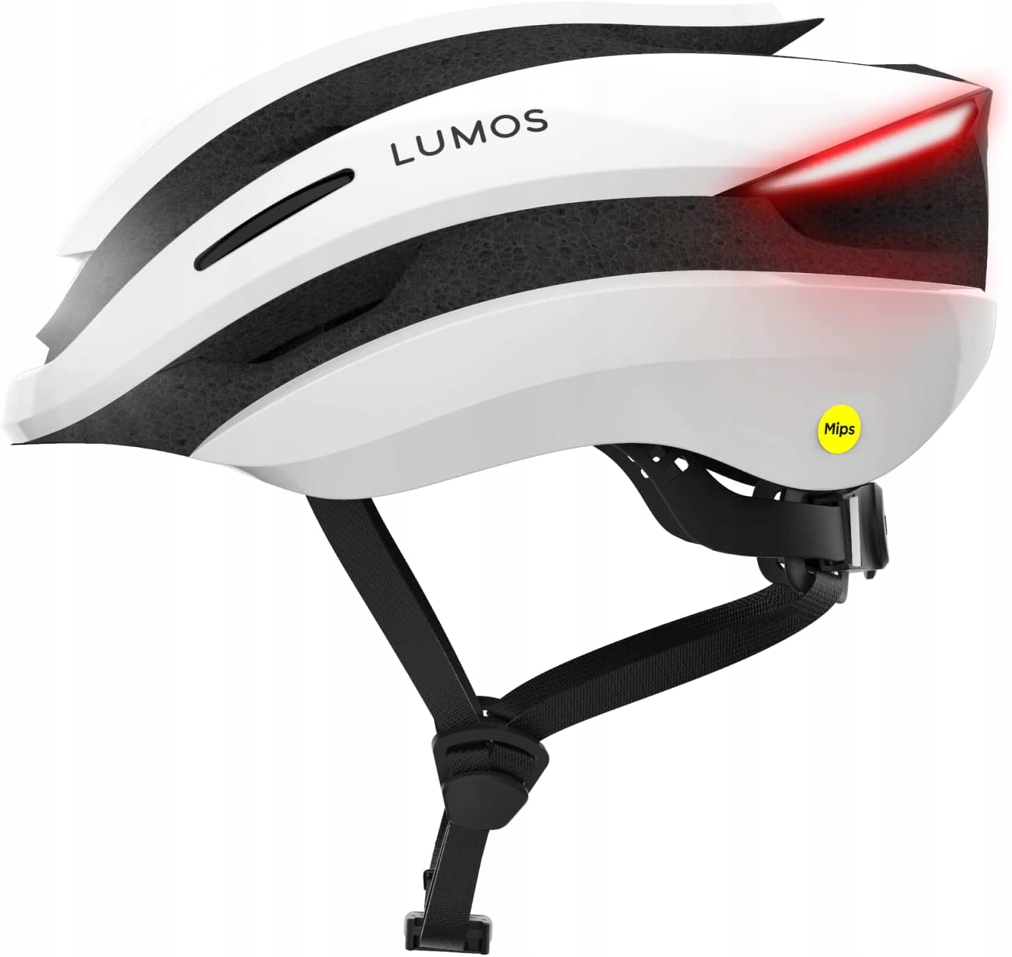 Kask rowerowy Lumos Ultra Mips jet white (LED)