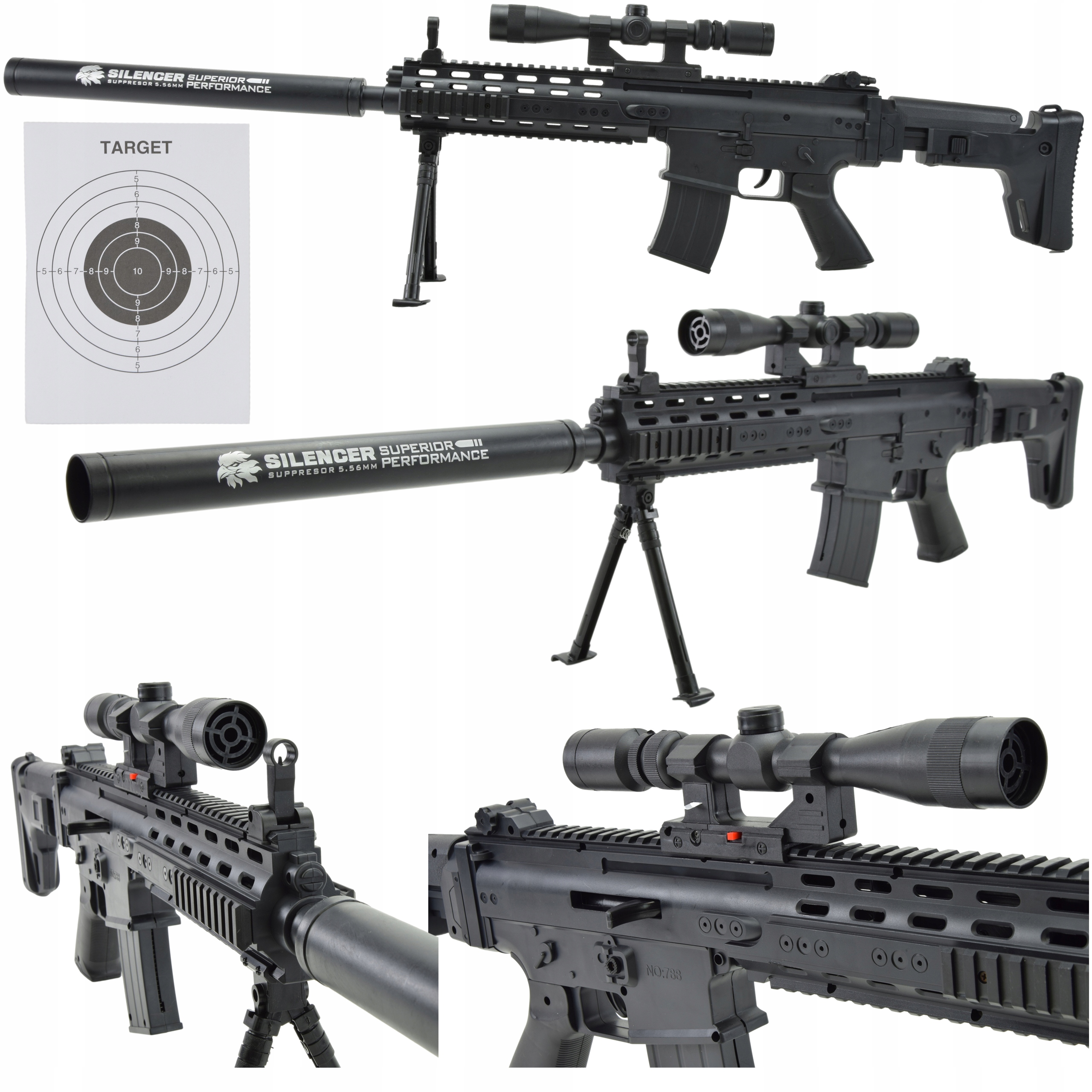 LASER LUNETA KARABIN SNAJPERSKI NA KULKI PISTOLET