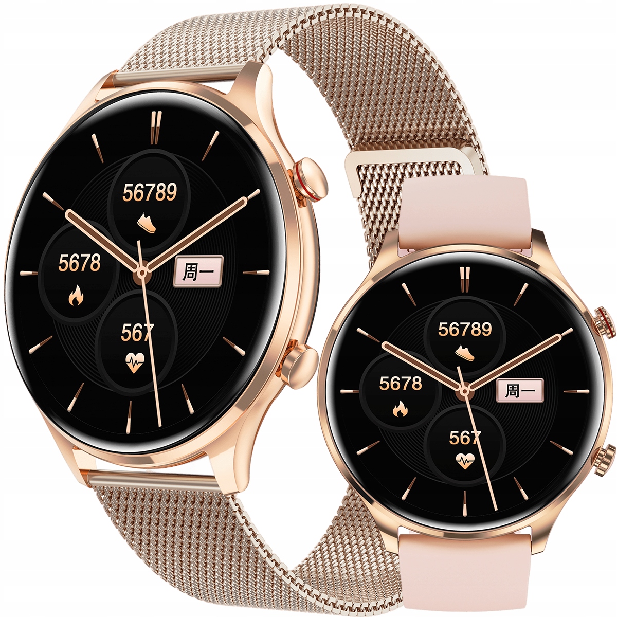 SMARTWATCH DAMSKI Z FUNKCJĄ ROZMÓW CIŚNIENIE PULS