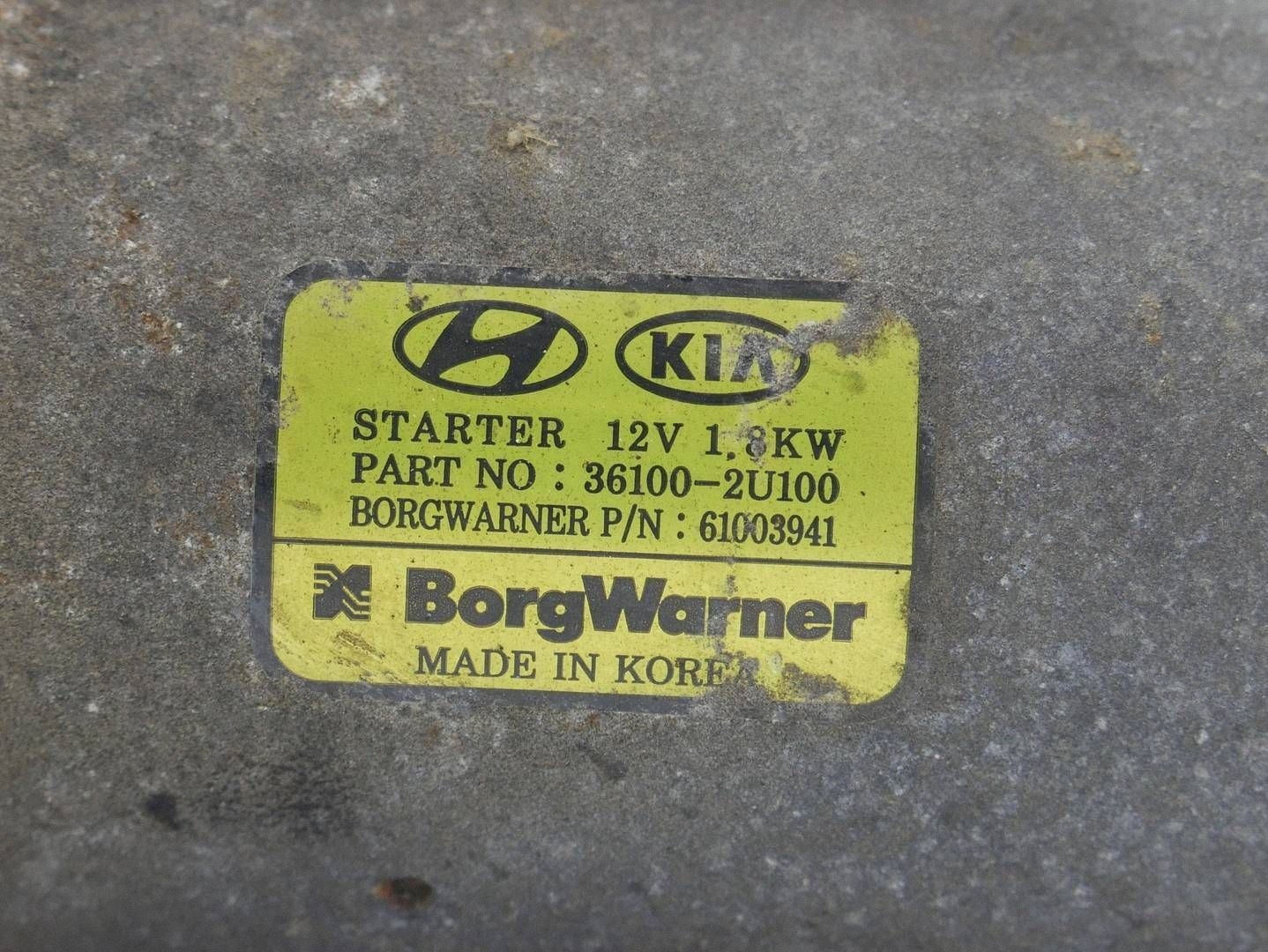 starter STARTER KIA OPTIMA IV 1.6 CRDI 36100-2U100