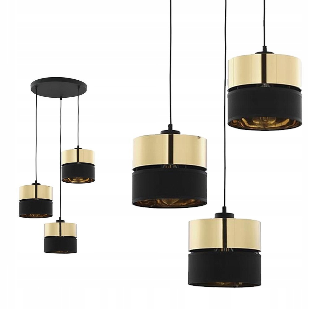 Závěsná lampa Hilton Black/gold 4349 Tk Lighting
