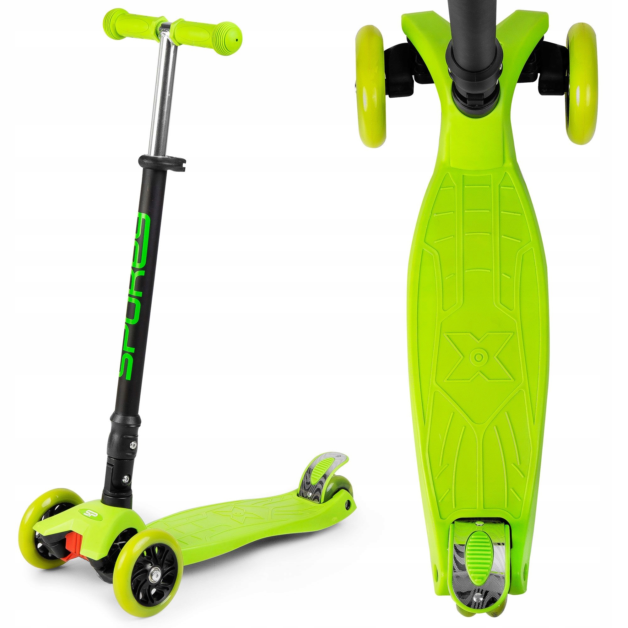 Hulajnoga Trójkołowa Balansowa zielona