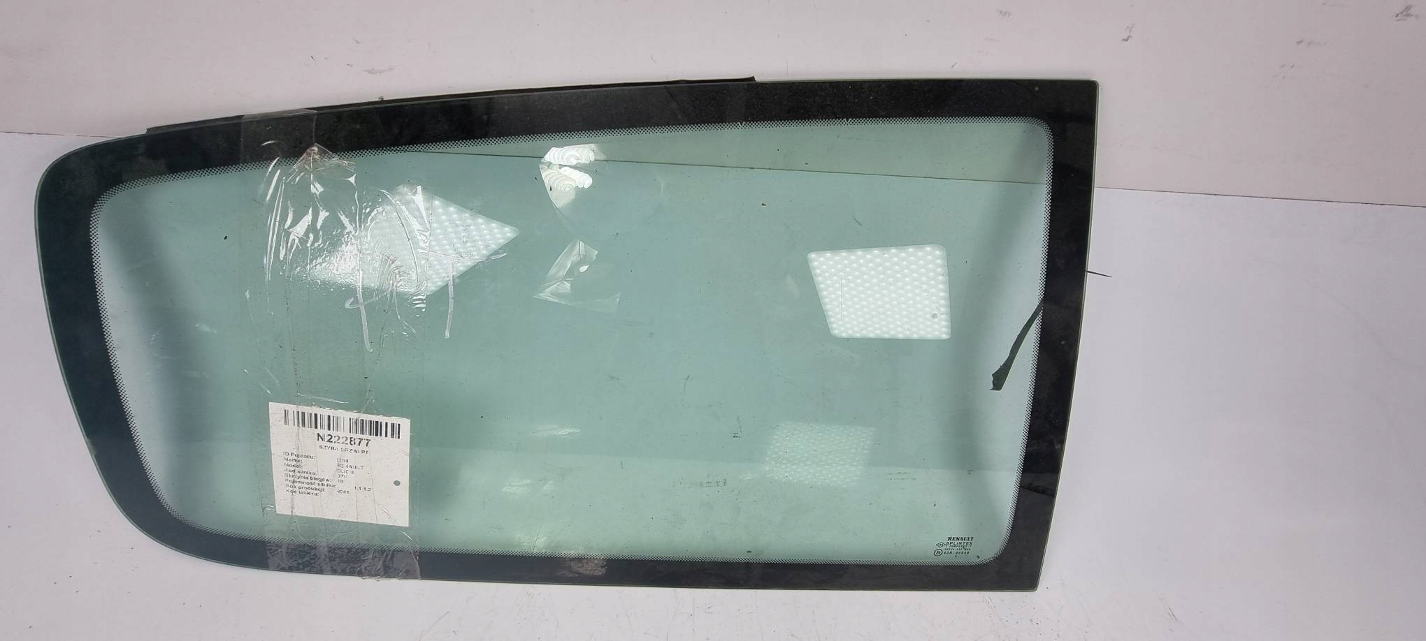 window bodywork right rear part RENAULT CLIO II 3D HB
