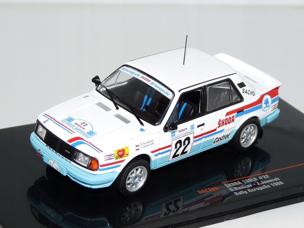 Skoda 130LR #22 Acropolis 1986 1:43 Ixo RAC288