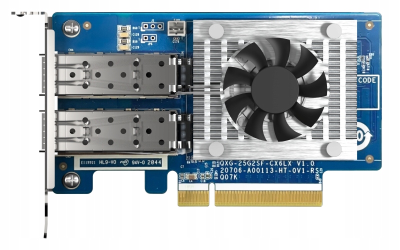 Qnap QXG-25G2SF-CX6 25GbE (2porty) PCIe karta; nízky profil; PCIe Gen4…