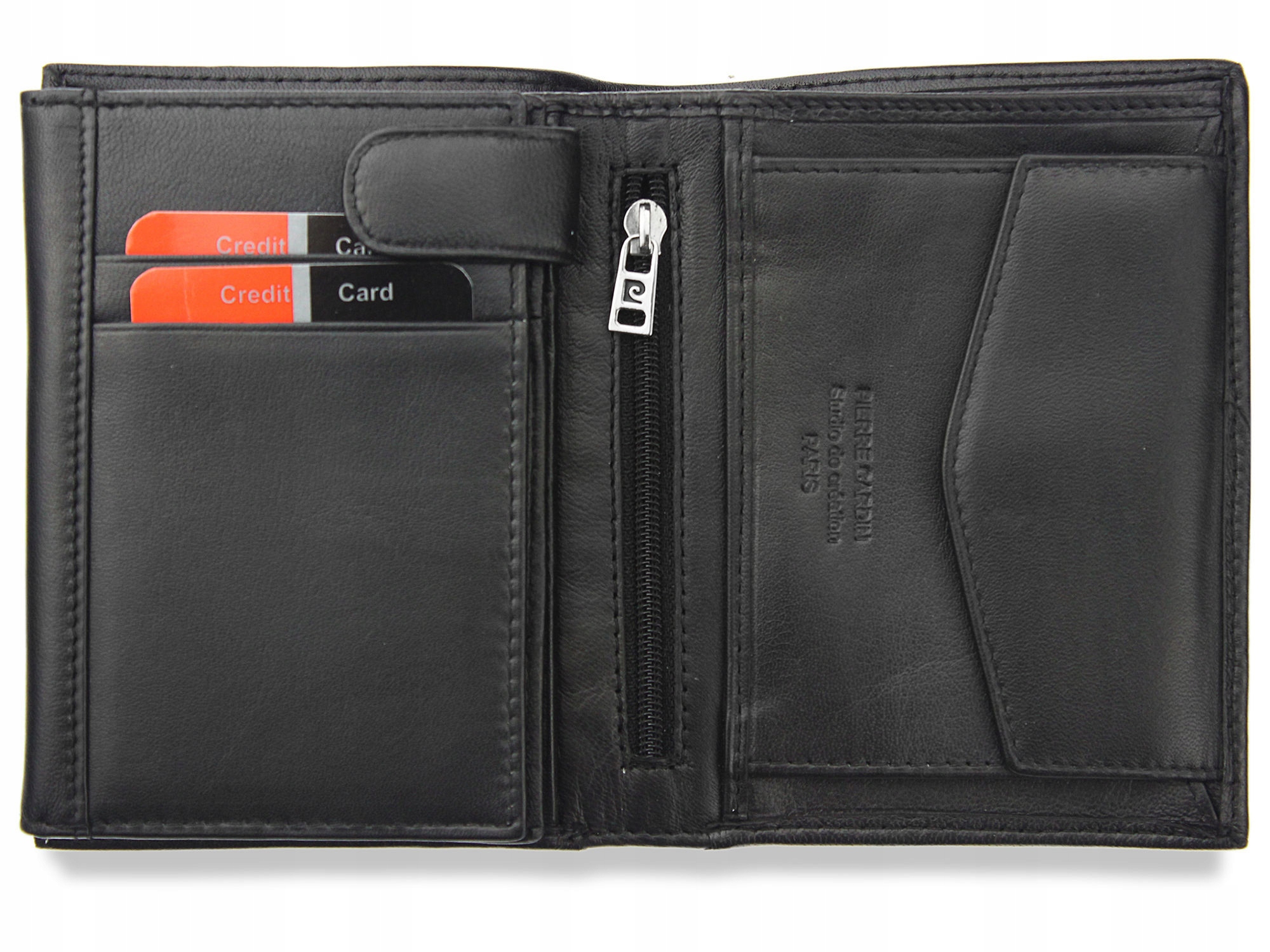 Pánská Kožená Peněženka Pierre Cardin Černá Kůže