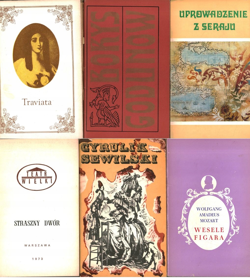PAKIET 6X PROGRAMY OPEROWE - STRASZNY CYRULIK FIGARA TRAVIATA BORYS SERAJU