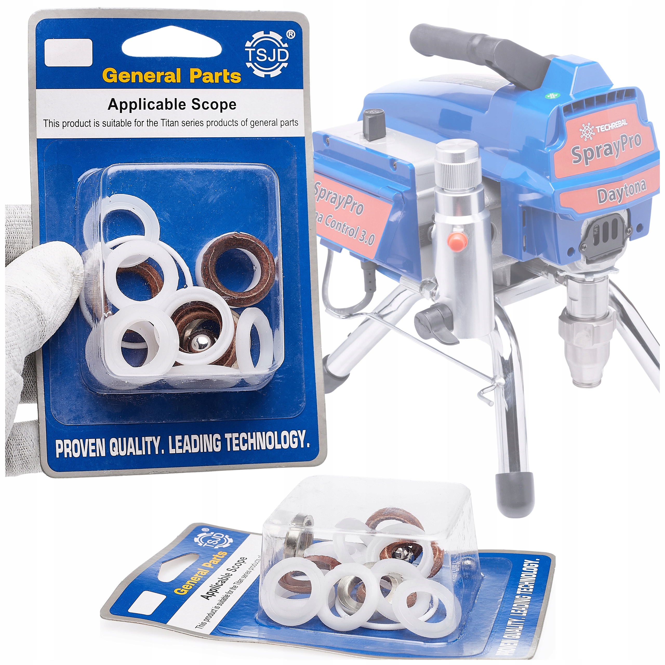 Sada Na Opravu Těsnění Podložky Kulička Malířský Agregát Techrebal Graco