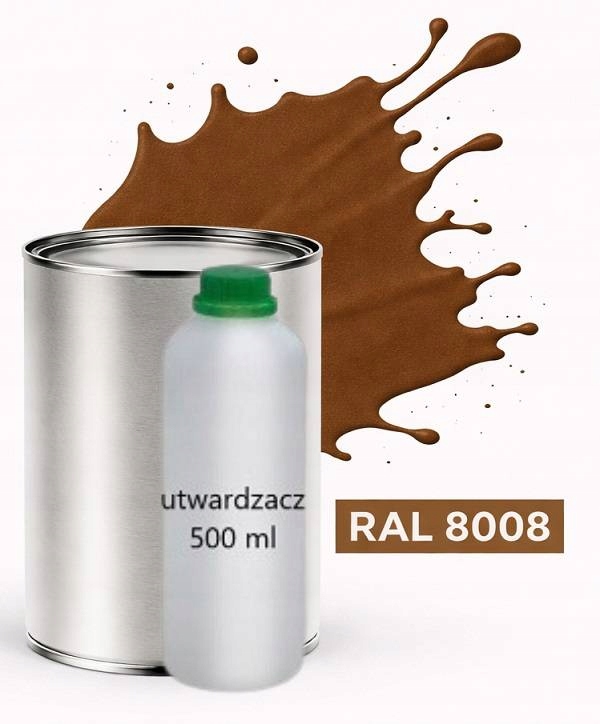 Ral 8008 Polyuretan Akryl 2:1 1L Lesklý Lak Tužidlo Normal 0,5L