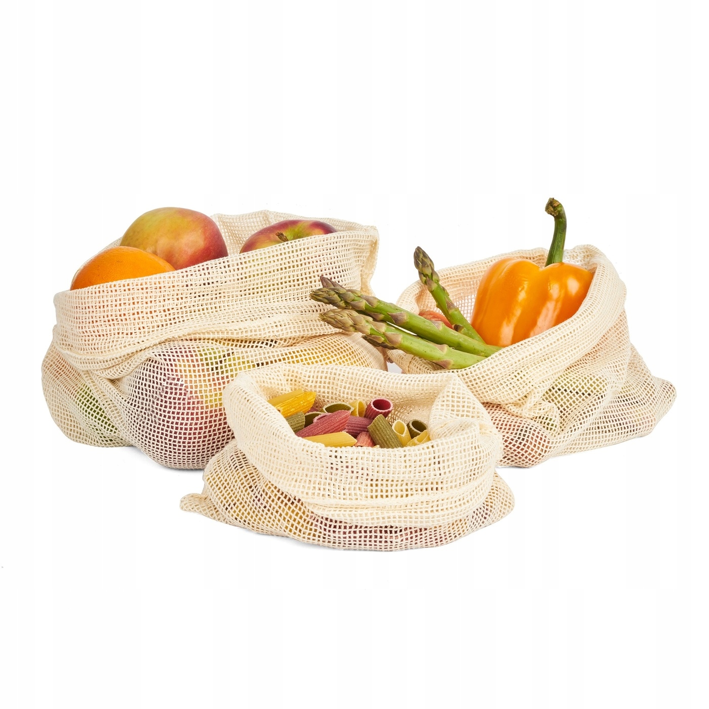Woreczki bawełniane  No Waste 6 szt. różne rozmiary — 8