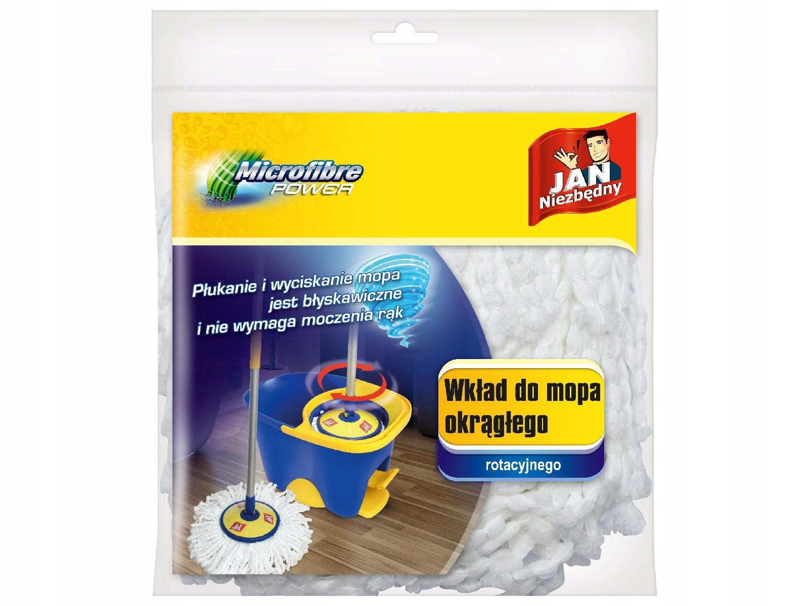 

Mop wirujący Jan Niezbędny wkład okrągły