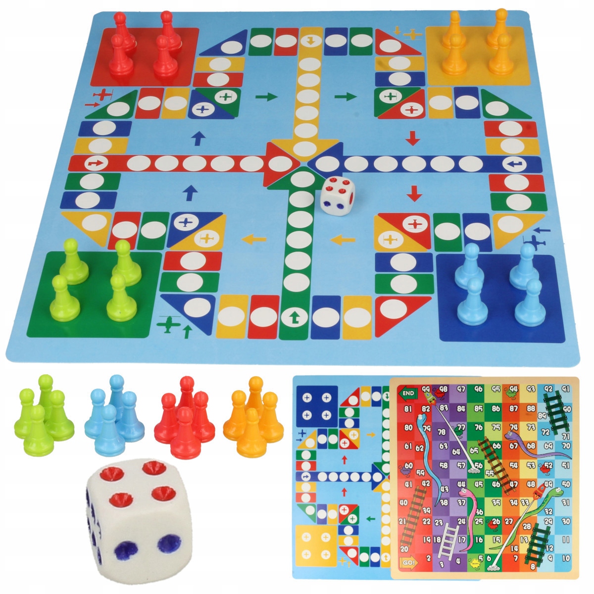 Tablica EDUKACYJNA 2w1 Magnetyczna Kredowa Stojąca + Akcesoria Gry Gąbka Materiał plastik