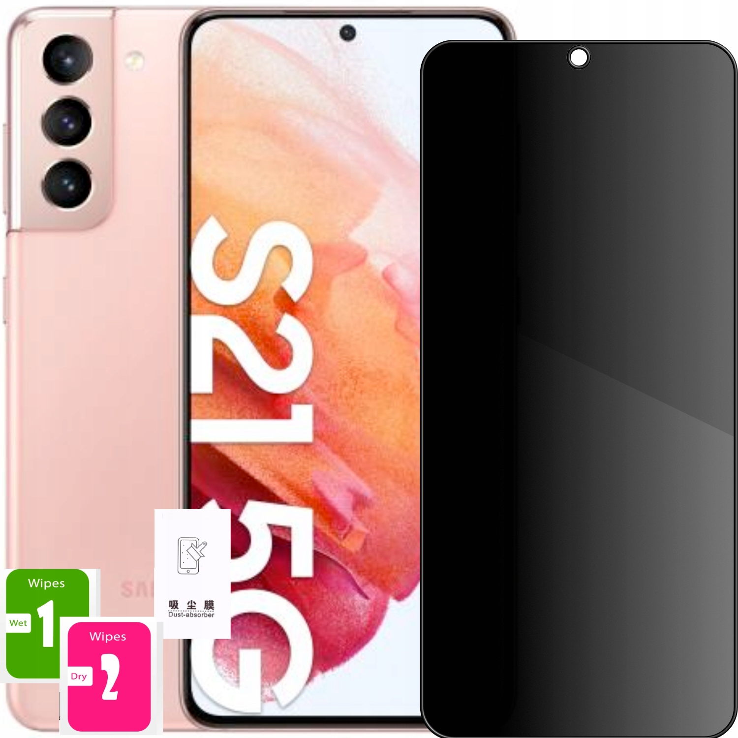 

Szkło 5D Anti-spy Na Cały Ekran Do Samsung S21 5G