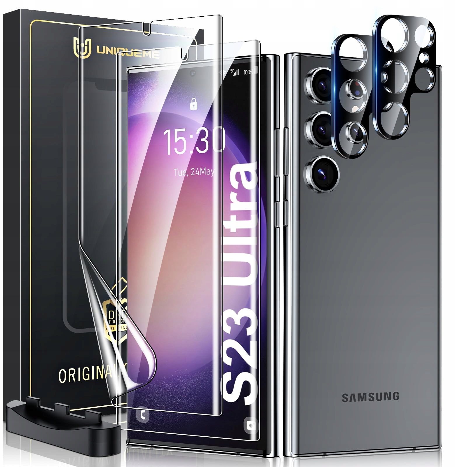 UniqueMe Samsung Galaxy A04 Folie ochronne 2 szt. i case osłonka etui