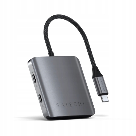 Hub Satechi 4V1 Usb-c Adaptér Pd 3XUSB-C 10GBPS 1XUSB-C 100W Šedý